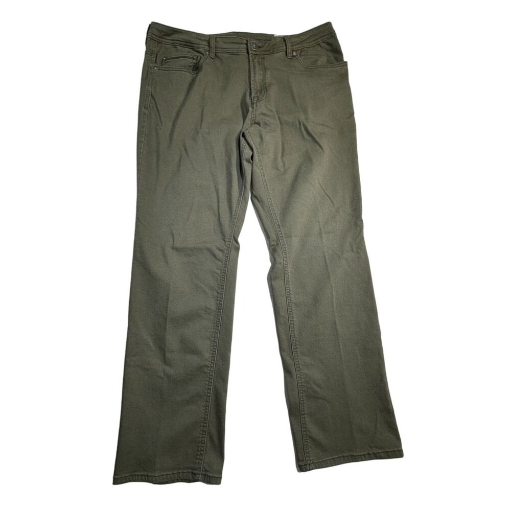 Buffalo David Bitton Archer Slim Stretch Pants 40x32 Olive Green